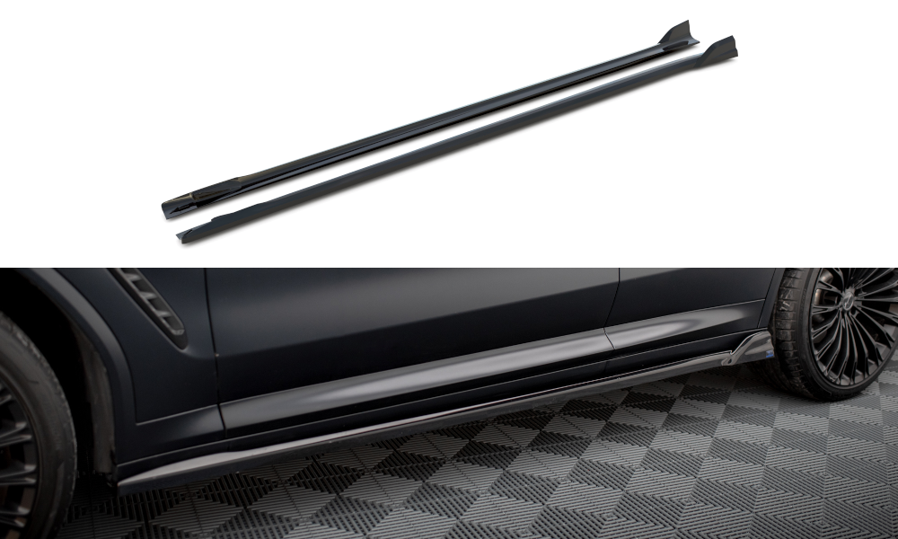 Side Skirts Diffusers suitable for BMW X3 M-Pack G01 Facelift