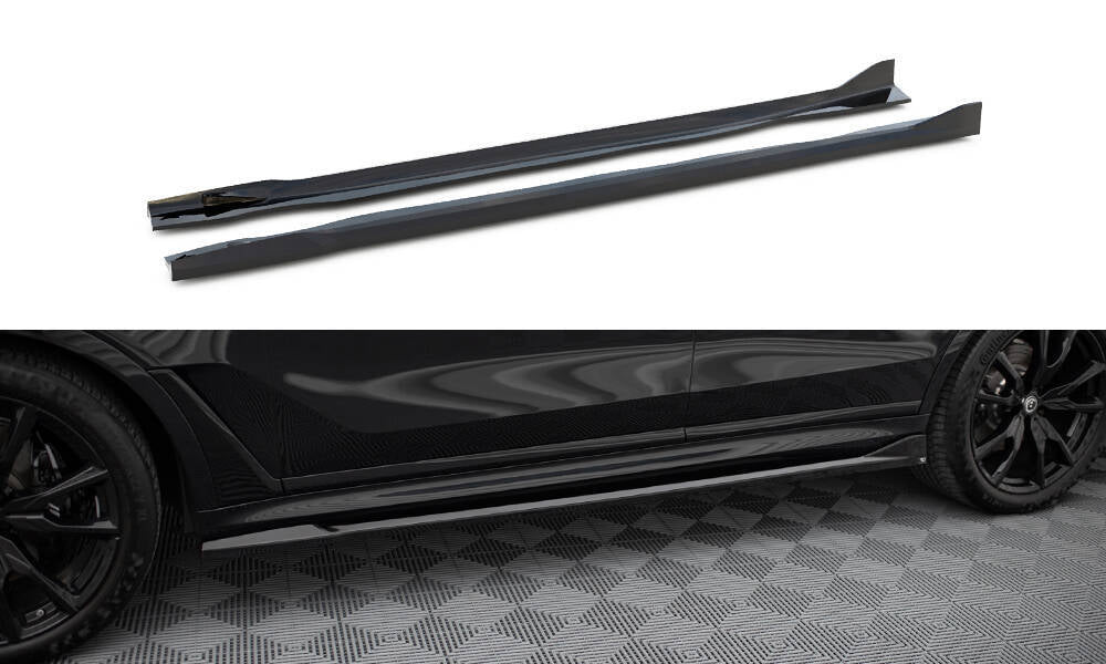 Side Skirts Diffusers suitable for BMW X7 M-Pack G07 Facelift