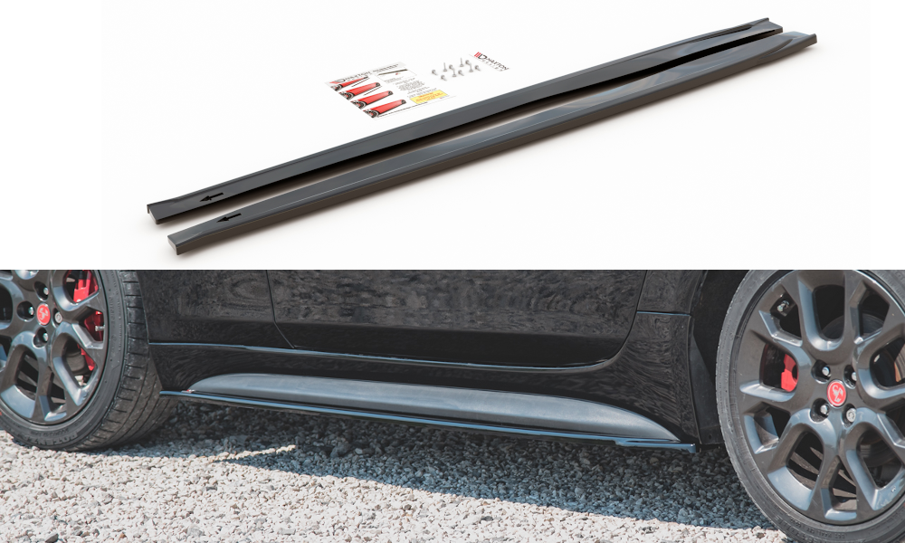 FOR FIAT - 124 SPIDER ABARTH - SIDE SKIRTS DIFFUSERS