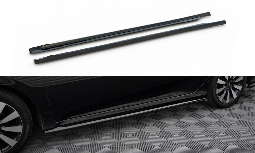 Side Skirts Diffusers suitable for Honda Civic Sedan Mk10 / Mk10 Facelift