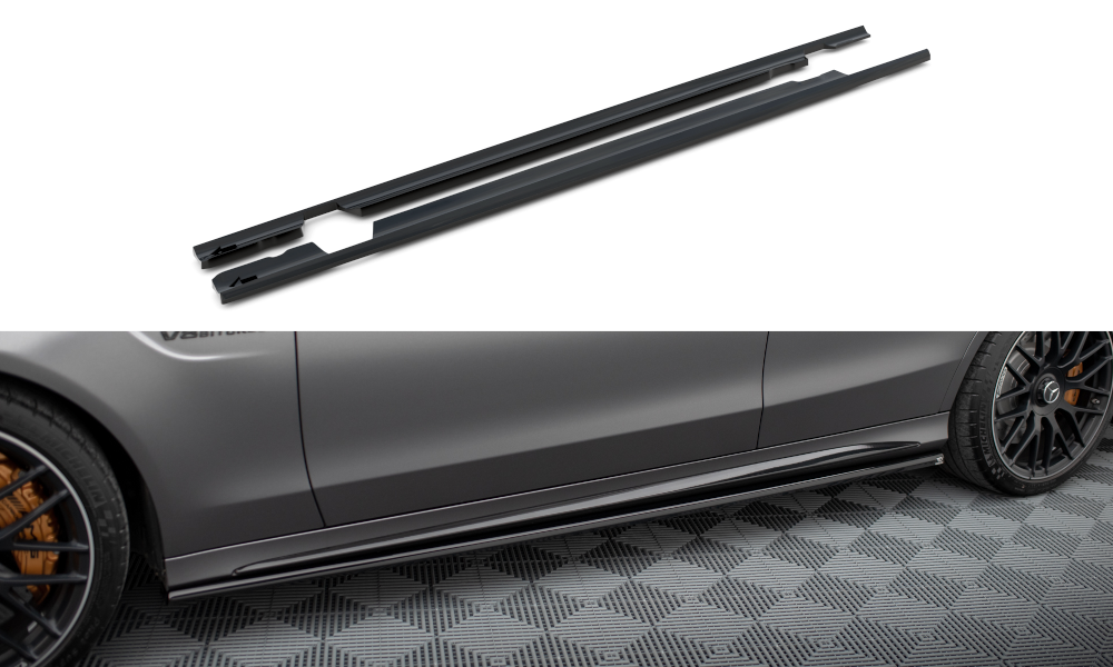 Side Skirts Diffusers suitable for Mercedes-AMG C63 Sedan / Estate W205 Facelift