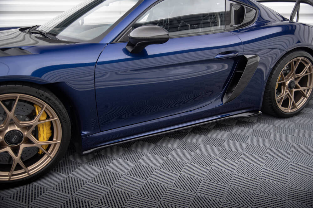 Side Skirts Diffusers suitable for Porsche 718 Cayman GT4 RS 982c