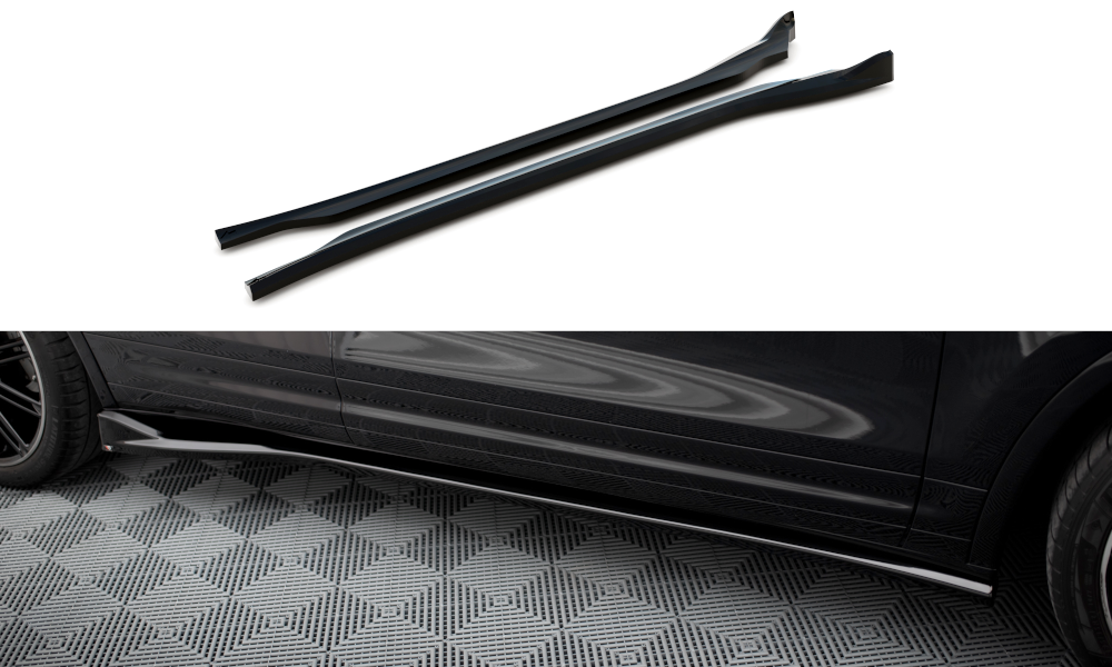 Side Skirts Diffusers suitable for Porsche Cayenne Mk2 Facelift