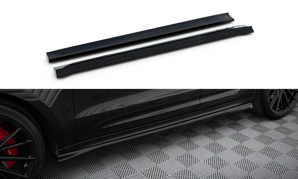 Side Skirts Diffusers suitable for Porsche Macan T / GTS Mk1 Facelift 2