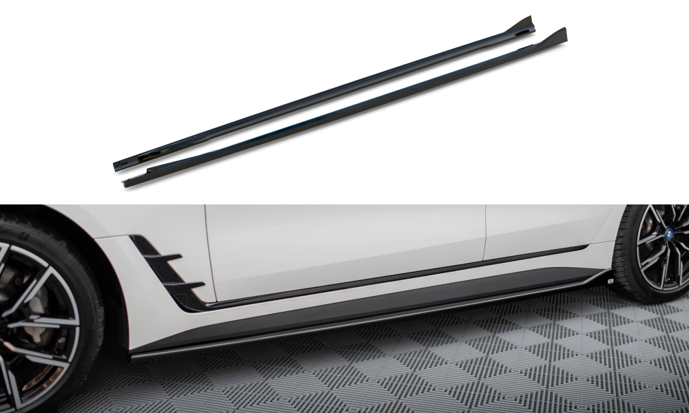 Side Skirts Diffusers V.1 suitable for BMW i4 M-Pack G26