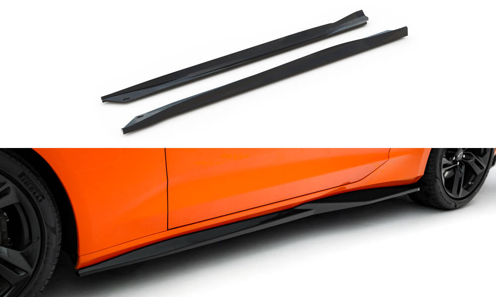 FOR CHEVROLET - CAMARO SS - MK6 FACELIFT - SIDE SKIRTS DIFFUSERS - V1