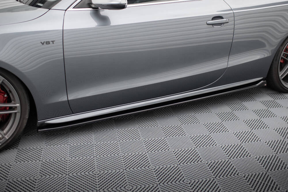 Side Skirts Diffusers V.2 suitable for Audi S5 / A5 S-Line Coupe 8T / 8T Facelift