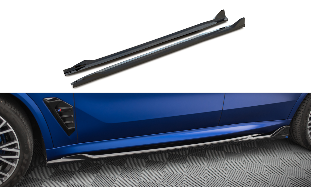 Side Skirts Diffusers V.2 suitable for BMW X5 M-Pack G05 Facelift