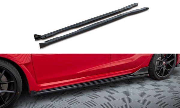 Side Skirts Diffusers V.2 suitable for Honda Civic Type-R Mk 11