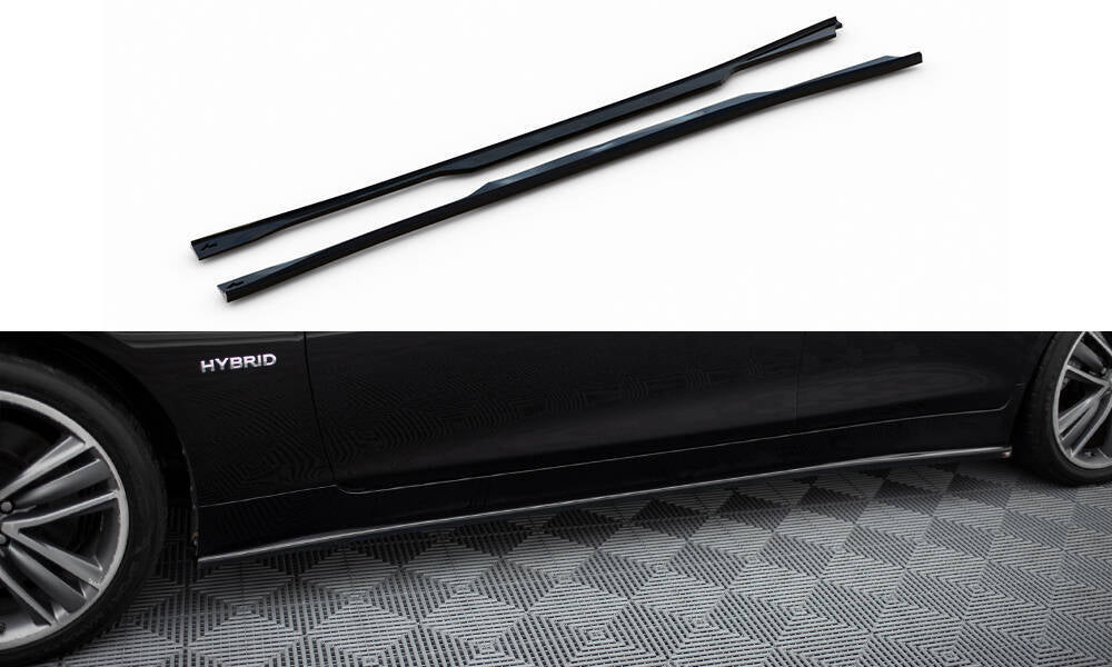 FOR INFINITI - Q50 S - MK1 - SIDE SKIRTS DIFFUSERS - V2