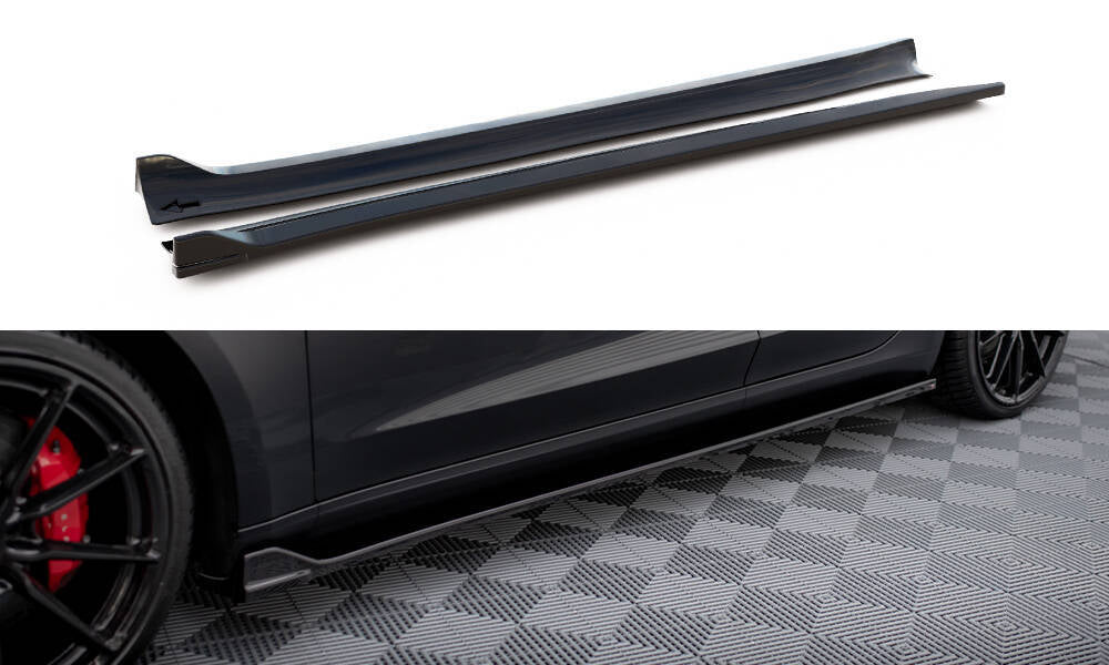 FOR TESLA - MODEL 3 - SIDE SKIRTS DIFFUSERS - V2