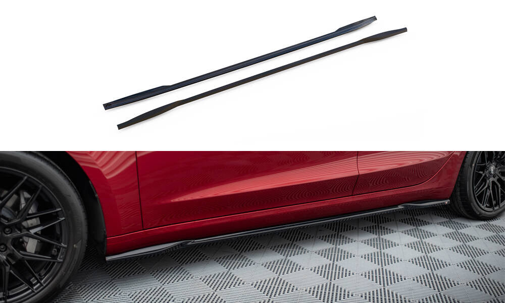FOR TESLA - MODEL 3 - FACELIFT - SIDE SKIRTS DIFFUSERS - V2