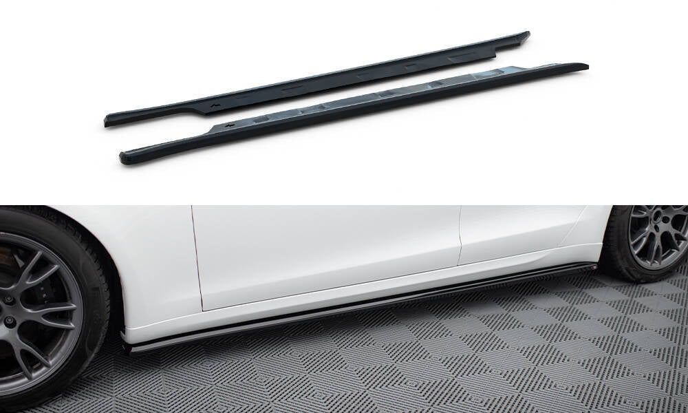 FOR TESLA - MODEL S PLAID - FACELIFT - SIDE SKIRTS DIFFUSER - V2