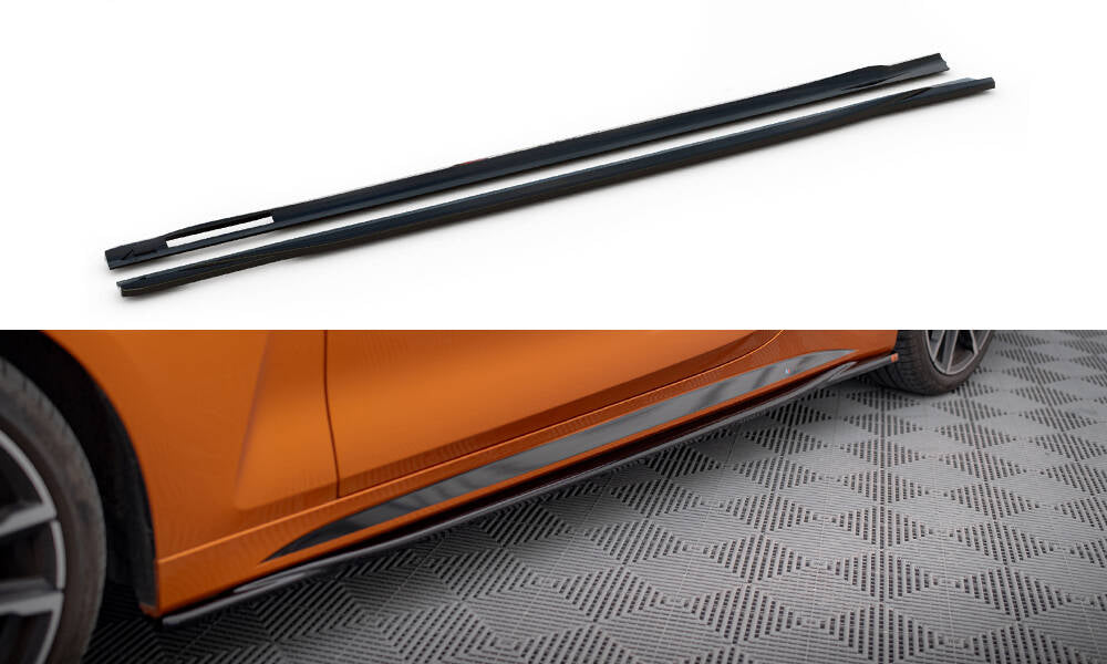 FOR BMW - 4 M-PACK / M440I G22 / G23 - SIDE SKIRTS DIFFUSERS - V3