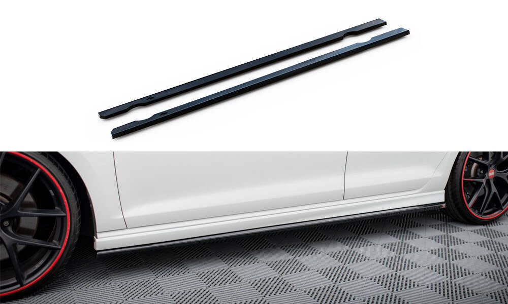 Side Skirts Diffusers V.3 suitable for Volkswagen Golf R / R-Line Mk7