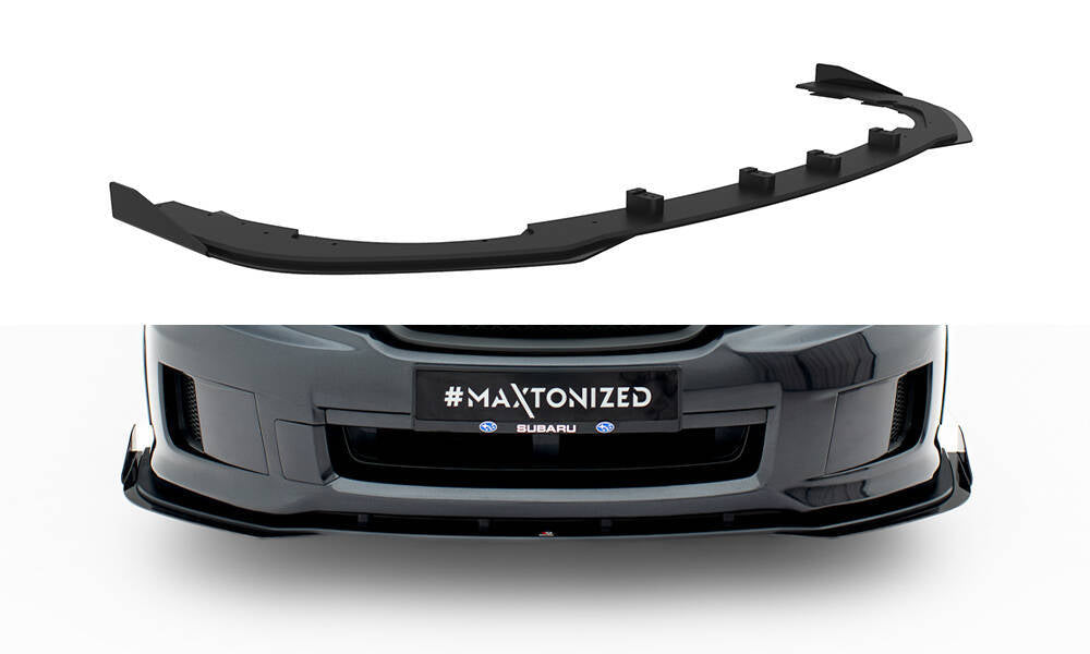 FOR SUBARU - IMPREZA WRX STI - MK3 FACELIFT - STREET PRO FRONT SPLITTER + FLAPS