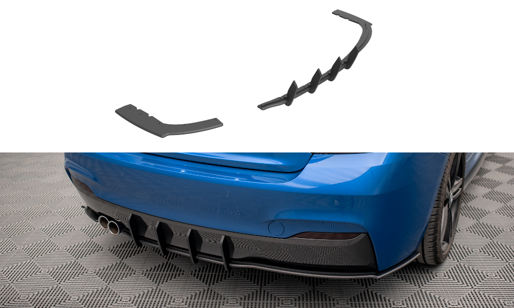 FOR BMW - 2 MPACK - F22 -  STREET PRO REAR DIFFUSER