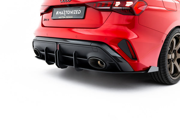FOR AUDI - RS3 SEDAN - 8Y FACELIFT - STREET PRO REAR DIFFUSER + FLAPS