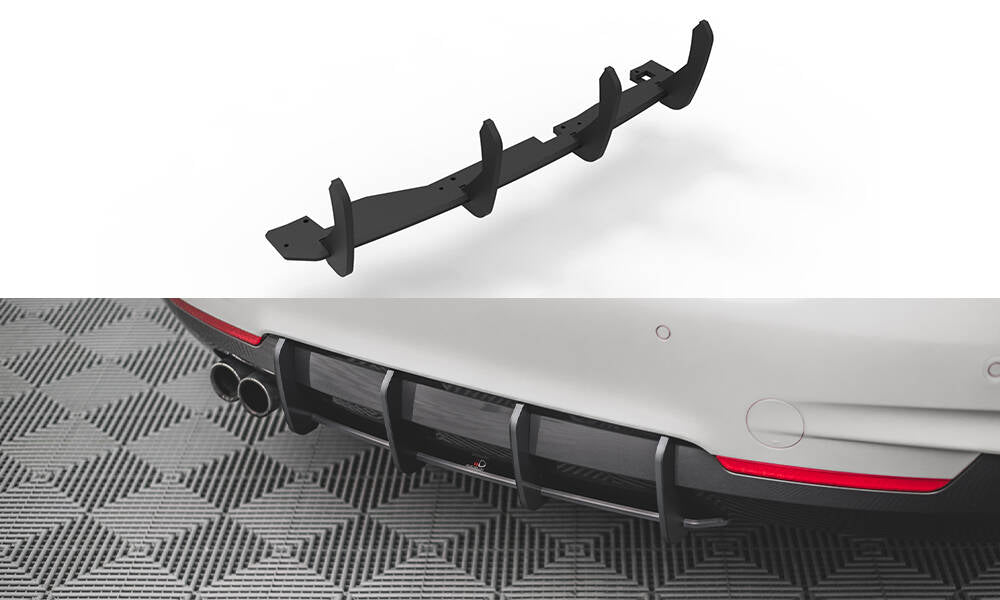 FOR BMW - 4 SERIES - F32 M-PACK - STREET PRO REAR DIFFUSER - V1