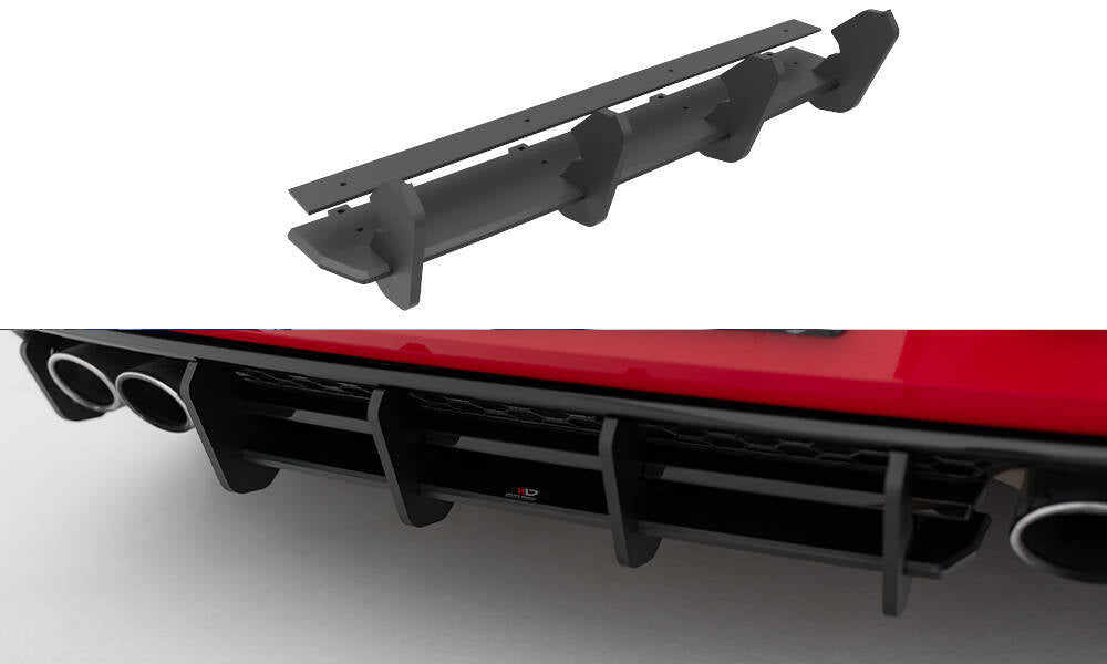 FOR VOLKSWAGEN - MK7.5 GOLF R - REAR RACING DURABILITY DIFFUSER - V1