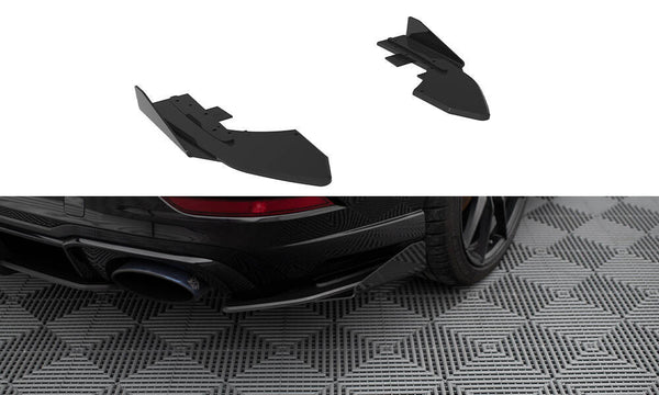 FOR AUDI - RS3 8V FACELIFT - SEDAN  - STREET PRO REAR SIDE SPLITTERS - V1 + FLAPS