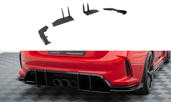 FOR HONDA - CIVIC TYPE - R - MK11 FL5 - STREET PRO - REAR SIDE SPLITTERS + FLAPS