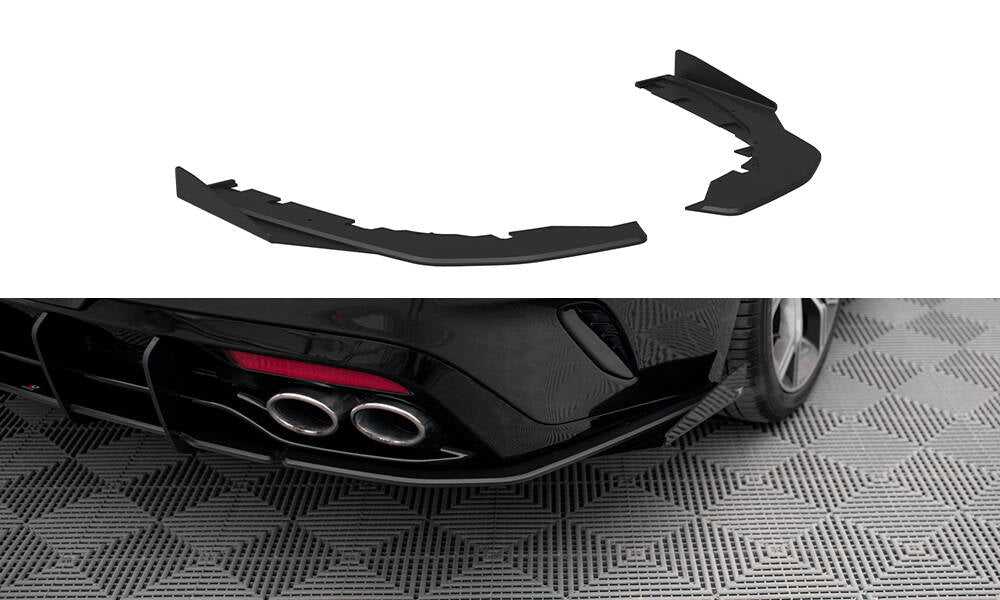FOR KIA - STINGER GT / GT-LINE - MK1 - STREET PRO REAR SIDE SPLITTERS + FLAPS
