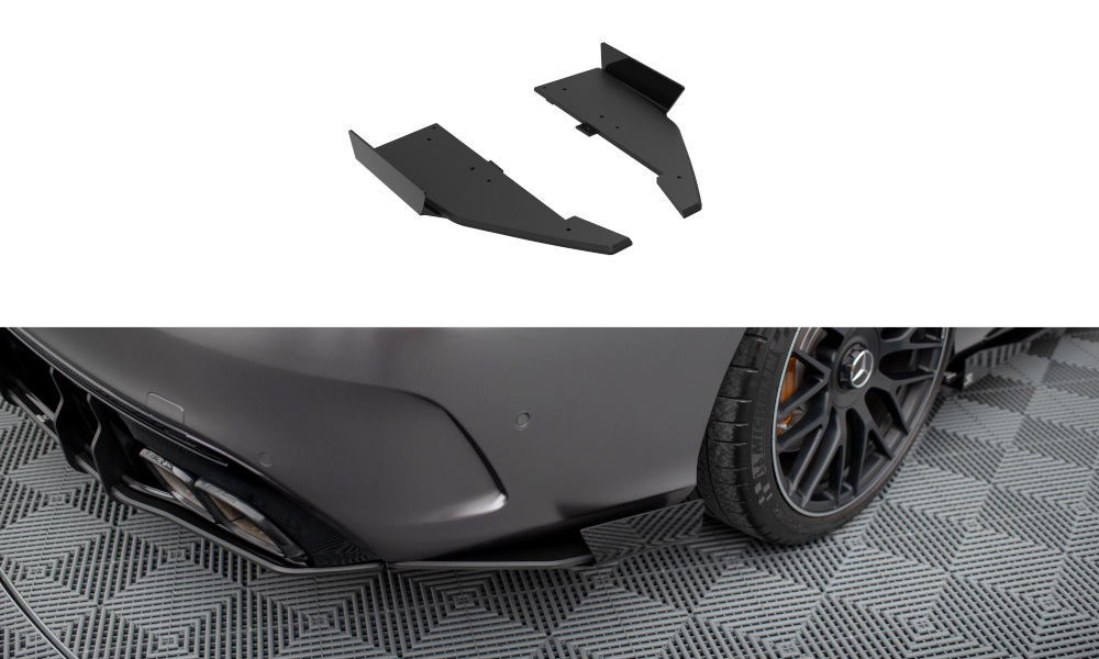 FOR MERCEDES - AMG C63/ ESTATE W205 - FACELIFT -  STREET PRO - REAR SIDE SPLITTERS + WINGS