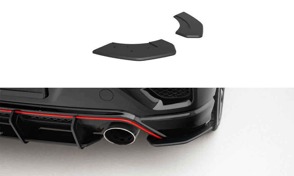 Street Pro Rear Side Splitters suitable for Hyundai Veloster N Mk2