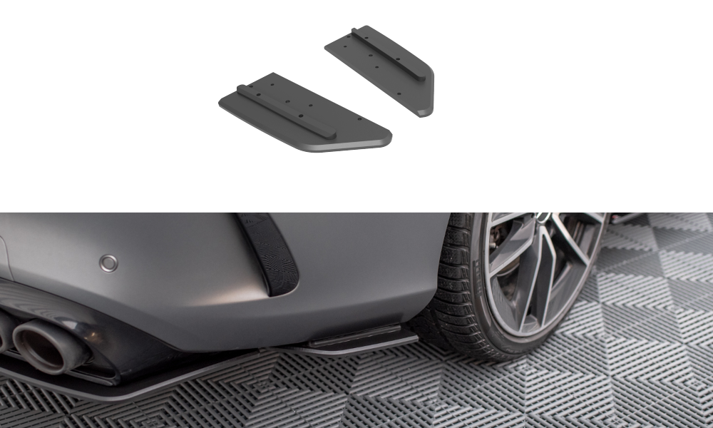 FOR MERCEDES - AMG C43 - COUPE C205 - FACELIFT - STREET PRO - REAR SIDE SPLITTERS