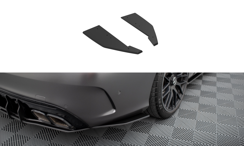 FOR MERCEDES - AMG C63/ ESTATE W205 - FACELIFT -  STREET PRO - REAR SIDE SPLITTERS