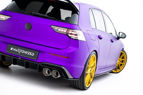 FOR VOLKSWAGEN - GOLF R - MK8 / MK8 FACELIFT - STREET PRO REAR SIDE SPLITTERS - V2
