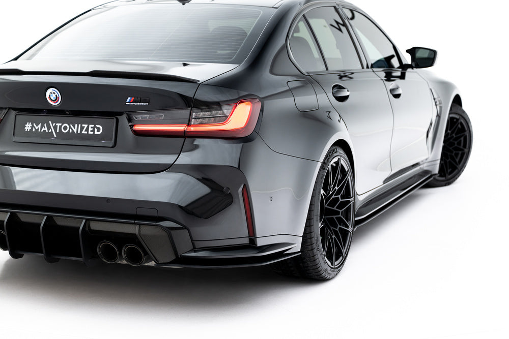 FOR BMW M3 SEDAN / TOURING - G80 / G81 - STREET PRO REAR SIDE SPLITTERS - V3