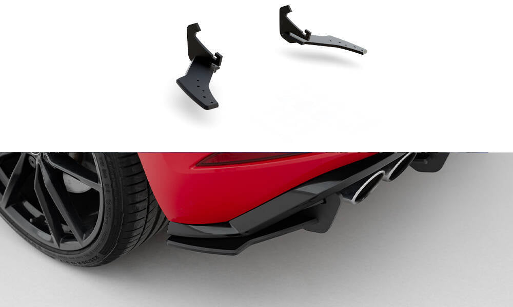 FOR VOLKSWAGEN - MK7.5 GOLF R - RACING DURABILITY REAR SIDE SPLITTERS - V1