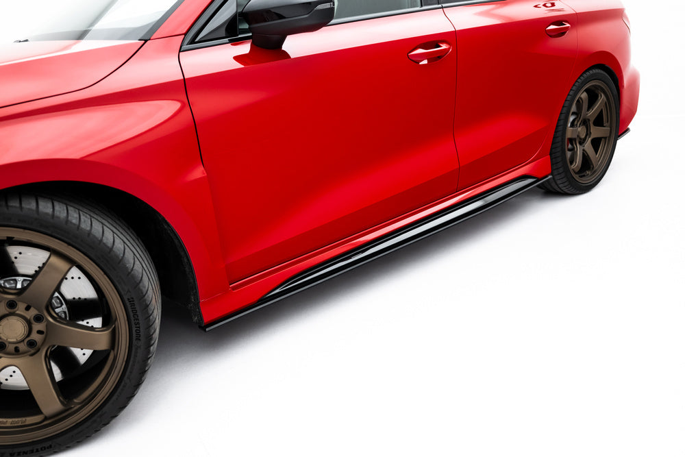 FOR AUDI - RS3 SEDAN - 8Y FACELIFT - STREET PRO SIDE SKIRTS DIFFUSERS