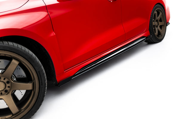 FOR AUDI - RS3 SEDAN - 8Y FACELIFT - STREET PRO SIDE SKIRTS DIFFUSERS + FLAPS