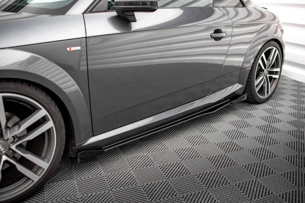 FOR AUDI - TT S / S-LINE 8S - STREET PRO SIDE SKIRTS DIFFUSERS + FLAPS