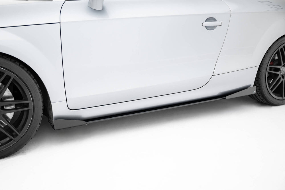 FOR AUDI - TT S / TT S-LINE - 8J FACELIFT - STREET PRO SIDE SKIRTS DIFFUSERS + FLAPS