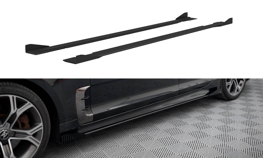 FOR KIA - STINGER GT / GT-LINE - MK1 - STREET PRO SIDE SKIRTS DIFFUSERS + FLAPS