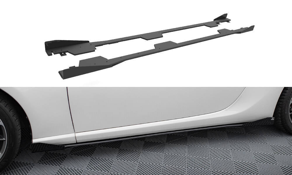 FOR SUBARU - BRZ - MK1 - STREET PRO SIDE SKIRTS DIFFUSERS + FLAPS