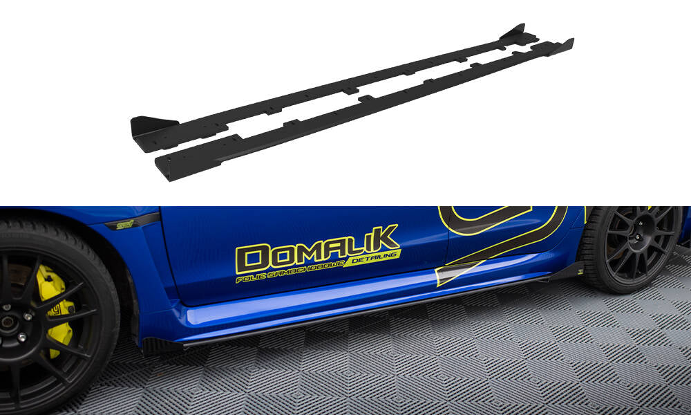 FOR SUBARU - WRX STI - MK1 - STREET PRO SIDE SKIRTS DIFFUSERS + FLAPS
