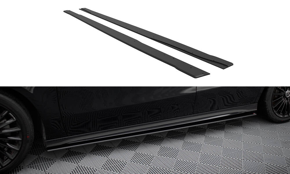 FOR MERCEDES - AMG A35 - W177 - STREET PRO SIDE SKIRTS DIFFUSERS