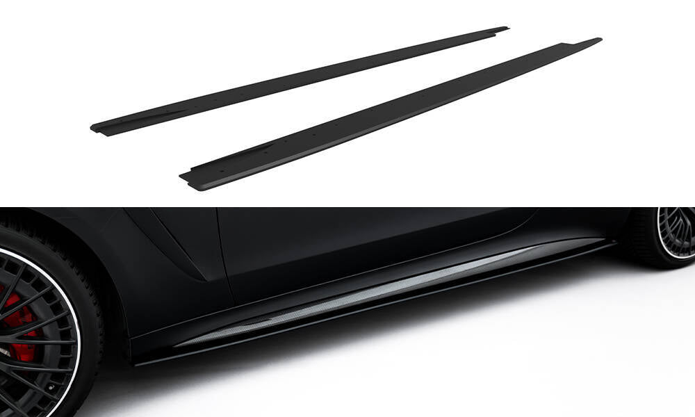 FOR MERCEDES - CLE 53 AMG - C236 - STREET PRO SIDE SKIRTS DIFFUSERS