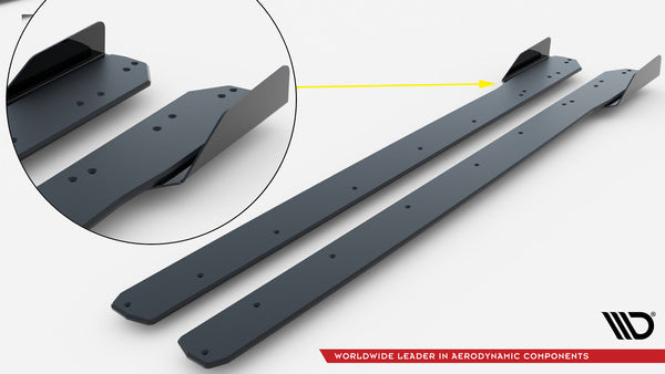 Audi - A5 S-Line / S5 Sedan - B10 - Street Pro Side Skirts Diffusers + Flaps