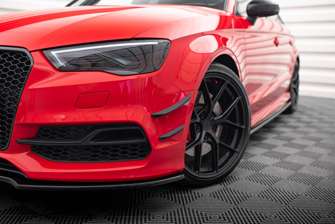 Front Bumper Wings (Canards) suitable for Audi S3 / A3 S-Line 8V Sedan / Cabrio