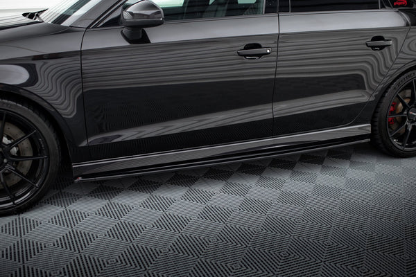 FOR AUDI - RS3 8V FACELIFT - SEDAN - SIDE SKIRTS DIFFUSERS - V1