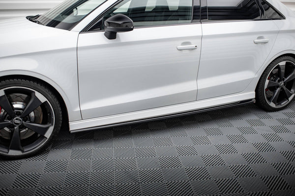 FOR AUDI - RS3 8V FACELIFT - SEDAN - SIDE SKIRTS DIFFUSERS - V2