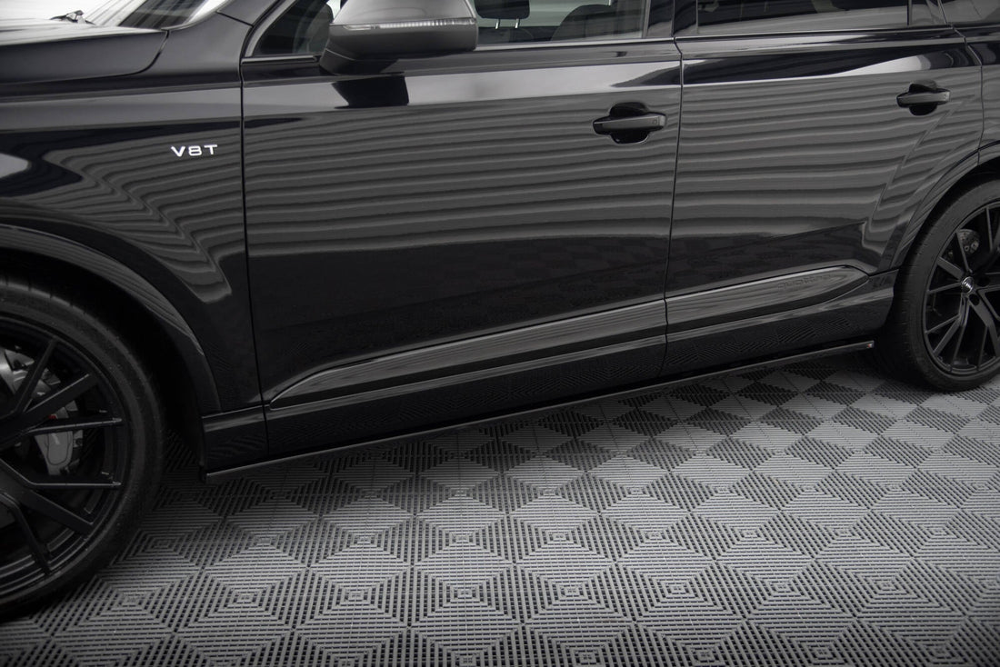 Side Skirts Diffusers V.2 suitable for Audi SQ7 / Q7 S-Line Mk2