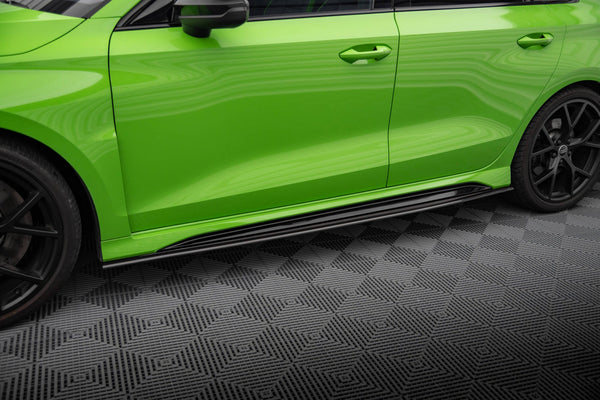FOR AUDI - RS3 8Y - SIDE SKIRTS DIFFUSERS - CARBON FIBER