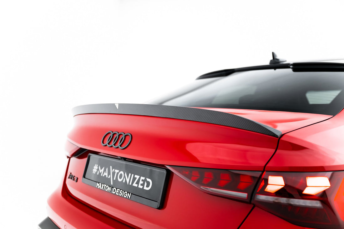 FOR AUDI - RS3 / S3 / A3 S-LINE / A3 - SEDAN 8Y FACELIFT - CARBON FIBER TAILGATE SPOILER - V2